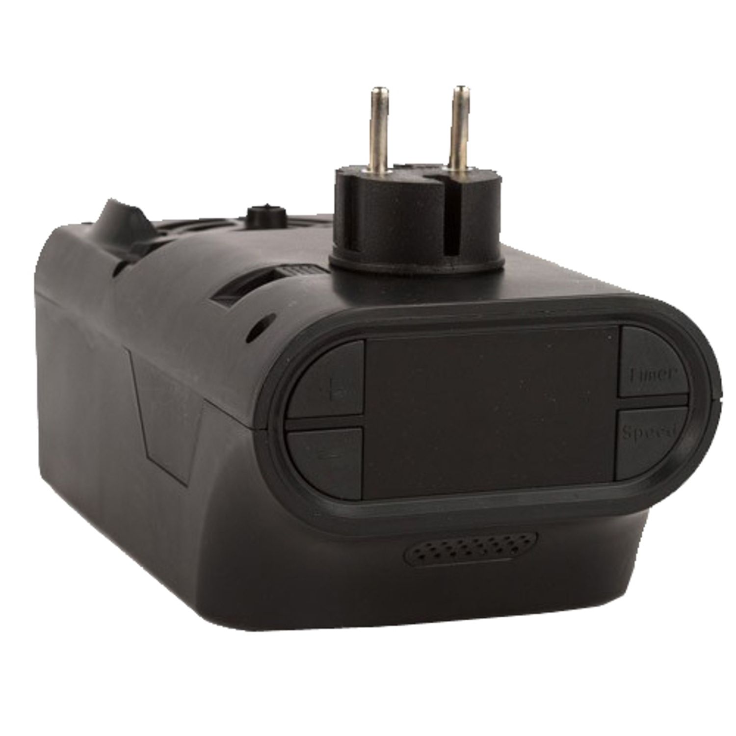 Mini radiator portabil IdeallStore&reg;, 900 W, telecomanda inclusa, negru fotografia produsului View 3 L