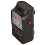 Mini radiator portabil IdeallStore&reg;, 900 W, telecomanda inclusa, negru fotografia produsului View 2 S
