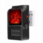 Mini radiator portabil IdeallStore&reg;, 900 W, telecomanda inclusa, negru fotografia produsului