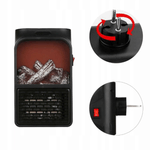 Mini radiator portabil IdeallStore&reg;, 900 W, telecomanda inclusa, negru fotografia produsului View 11 S