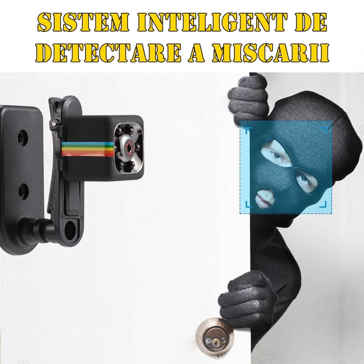 Mini-camera de supraveghere IdeallStore&reg;, Tiny Surveillance, Full HD, 30 fps, negru fotografia produsului View 6 L
