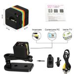 Mini-camera de supraveghere IdeallStore&reg;, Tiny Surveillance, Full HD, 30 fps, negru fotografia produsului View 12 S