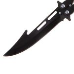 Briceag fluture IdeallStore&reg;, Modern Blade, otel inoxidabil, 22 cm, negru fotografia produsului View 3 S