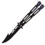 Briceag fluture IdeallStore&reg;, Modern Blade, otel inoxidabil, 22 cm, negru fotografia produsului View 2 S