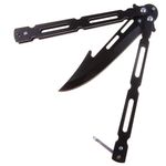 Briceag fluture IdeallStore&reg;, Modern Blade, otel inoxidabil, 22 cm, negru fotografia produsului View 6 S