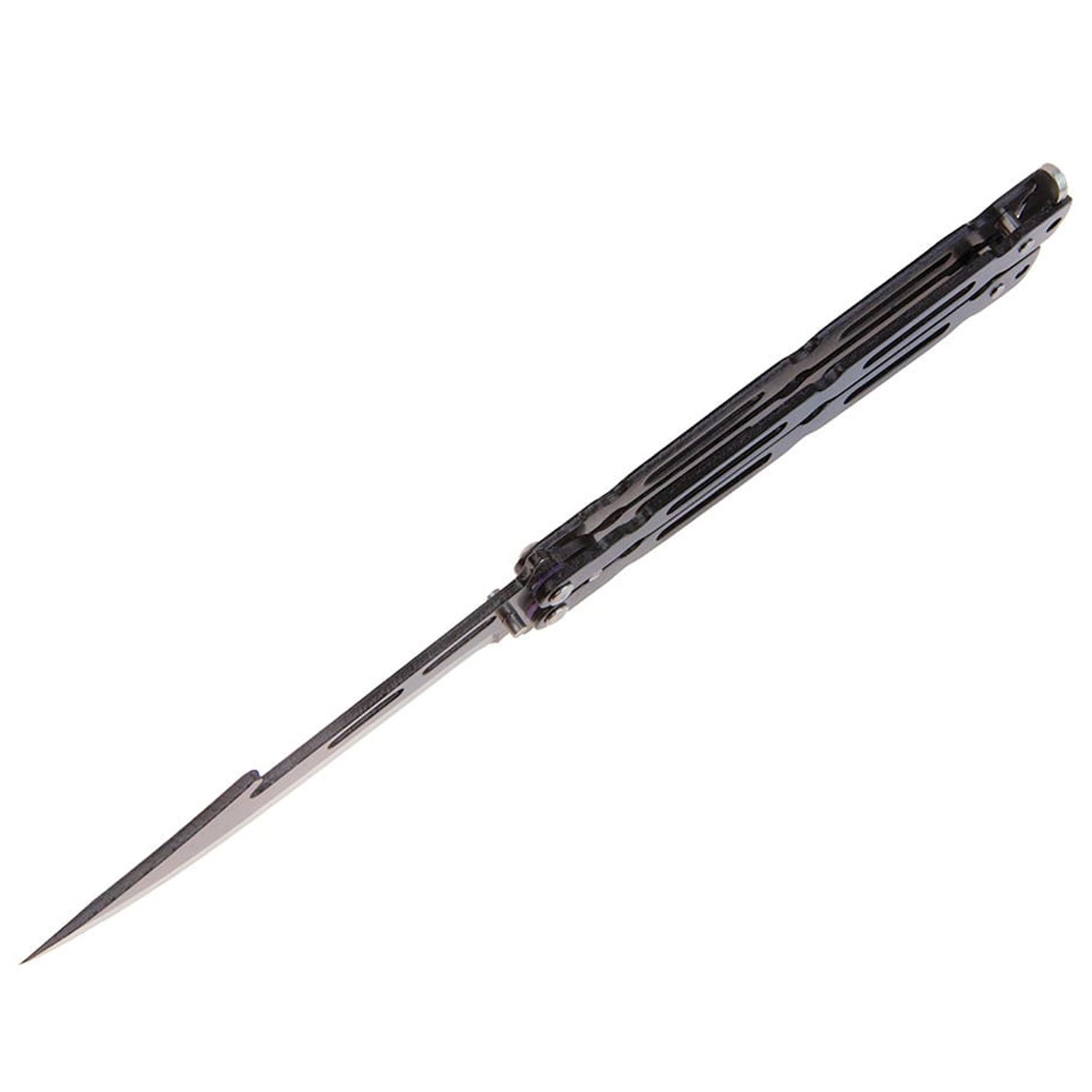 Briceag fluture IdeallStore&reg;, Modern Blade, otel inoxidabil, 22 cm, negru fotografia produsului View 5 L