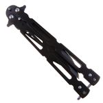 Briceag fluture IdeallStore&reg;, Modern Blade, otel inoxidabil, 22 cm, negru fotografia produsului View 7 S