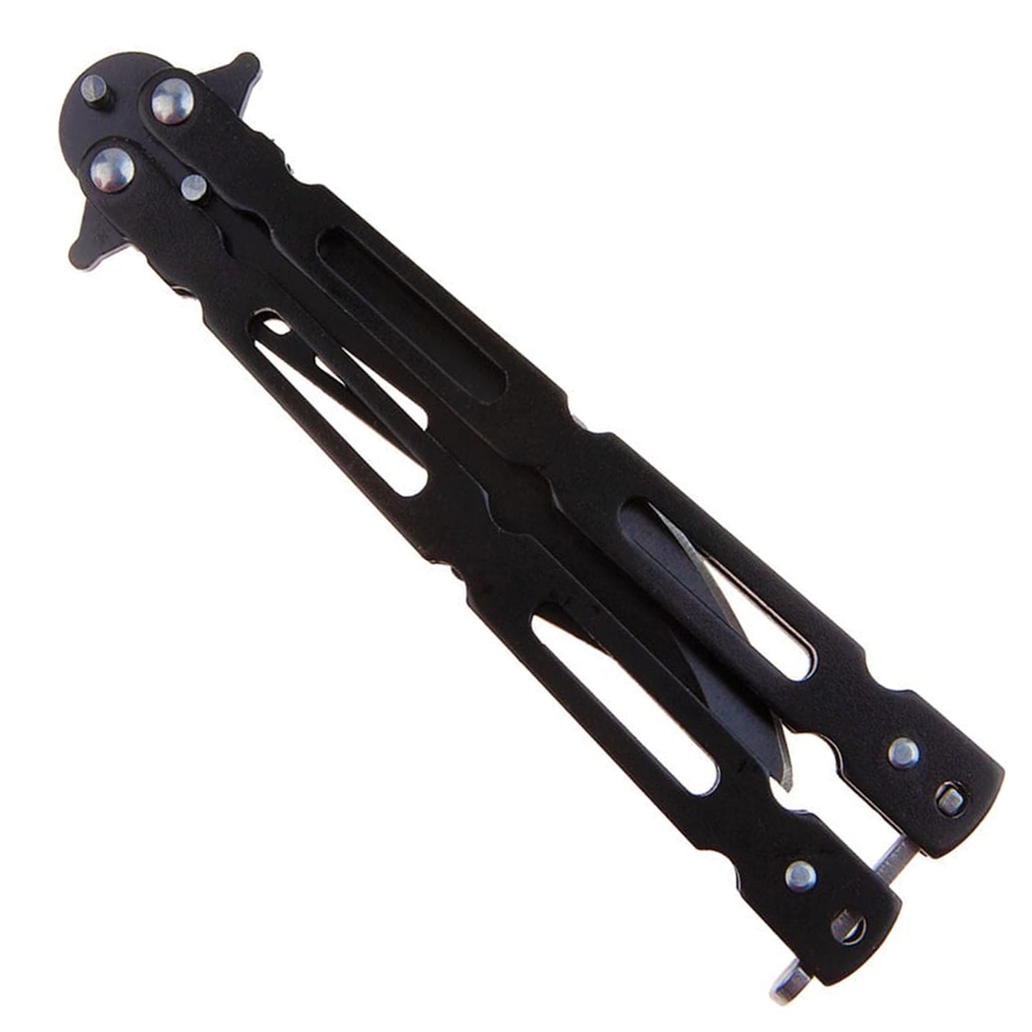 Briceag fluture IdeallStore&reg;, Modern Blade, otel inoxidabil, 22 cm, negru fotografia produsului View 7 L