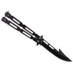 Briceag fluture IdeallStore&reg;, Modern Blade, otel inoxidabil, 22 cm, negru fotografia produsului View 4 S