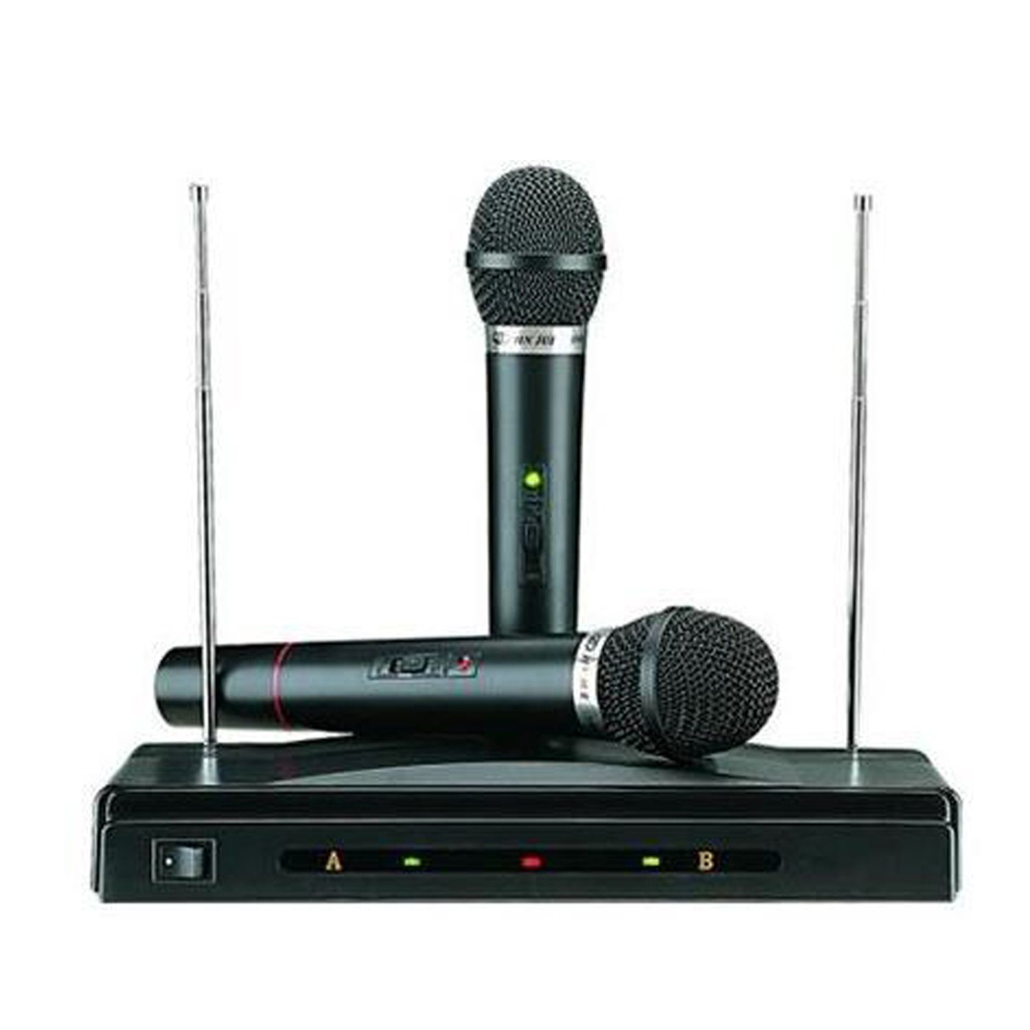 Set microfoane wireless si reciever C-05, cutit spaniol cadou fotografia produsului View 2 L