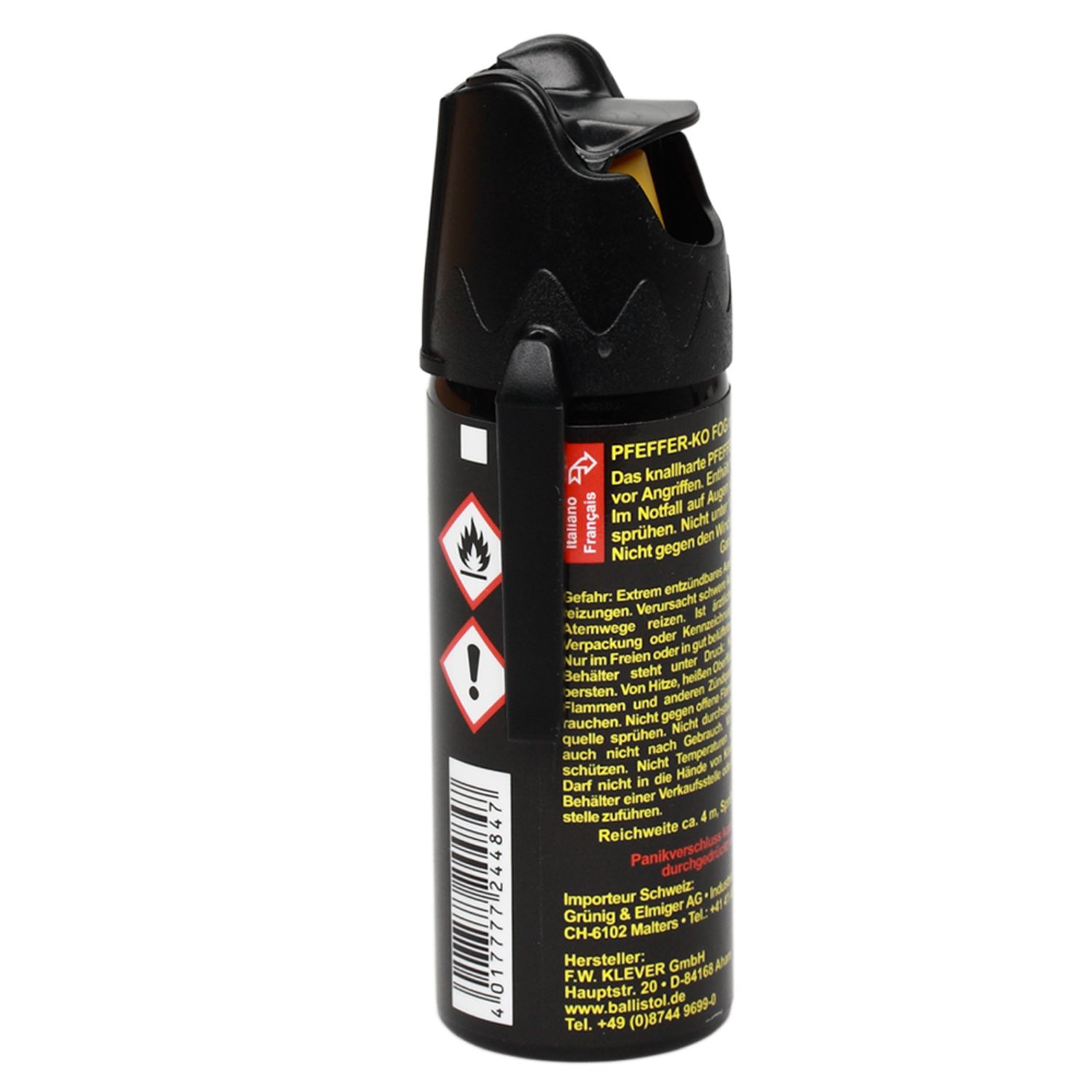 Spray cu piper Pfeffer KO, dispersant, auto-aparare, prindere curea, 50 ml fotografia produsului View 3 L
