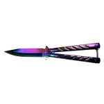 Cutit, Briceag fluture, Balisong, Butterfly 22.5 cm, Rainbow-Palette fotografia produsului
