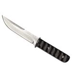 Cutit de vanatoare IdeallStore&reg;, Hell Raiser, maro, 23.5 cm, otel damasc, teaca piele fotografia produsului View 3 S