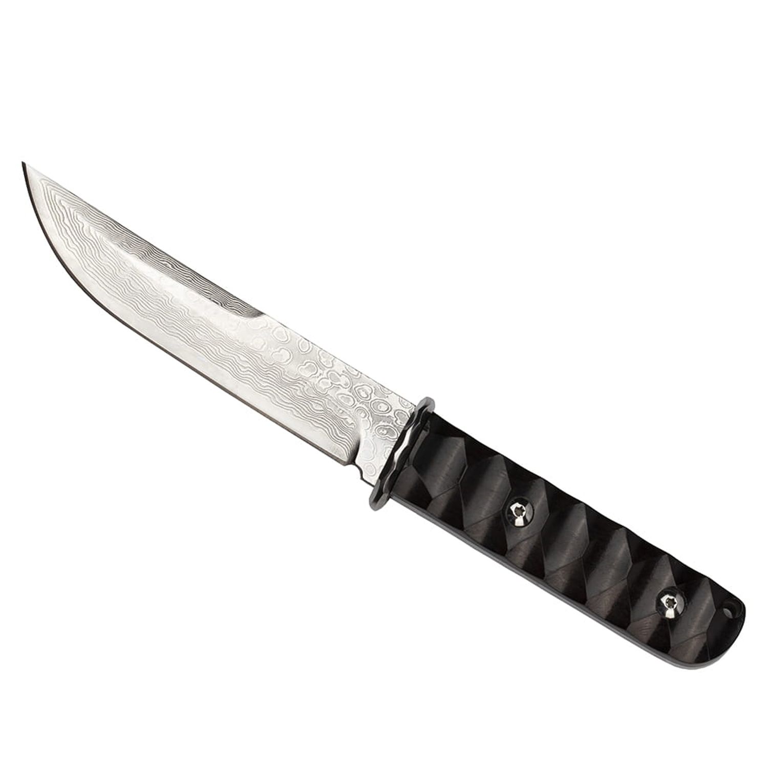 Cutit de vanatoare IdeallStore&reg;, Hell Raiser, maro, 23.5 cm, otel damasc, teaca piele fotografia produsului View 3 L