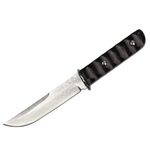Cutit de vanatoare IdeallStore&reg;, Hell Raiser, maro, 23.5 cm, otel damasc, teaca piele fotografia produsului View 2 S