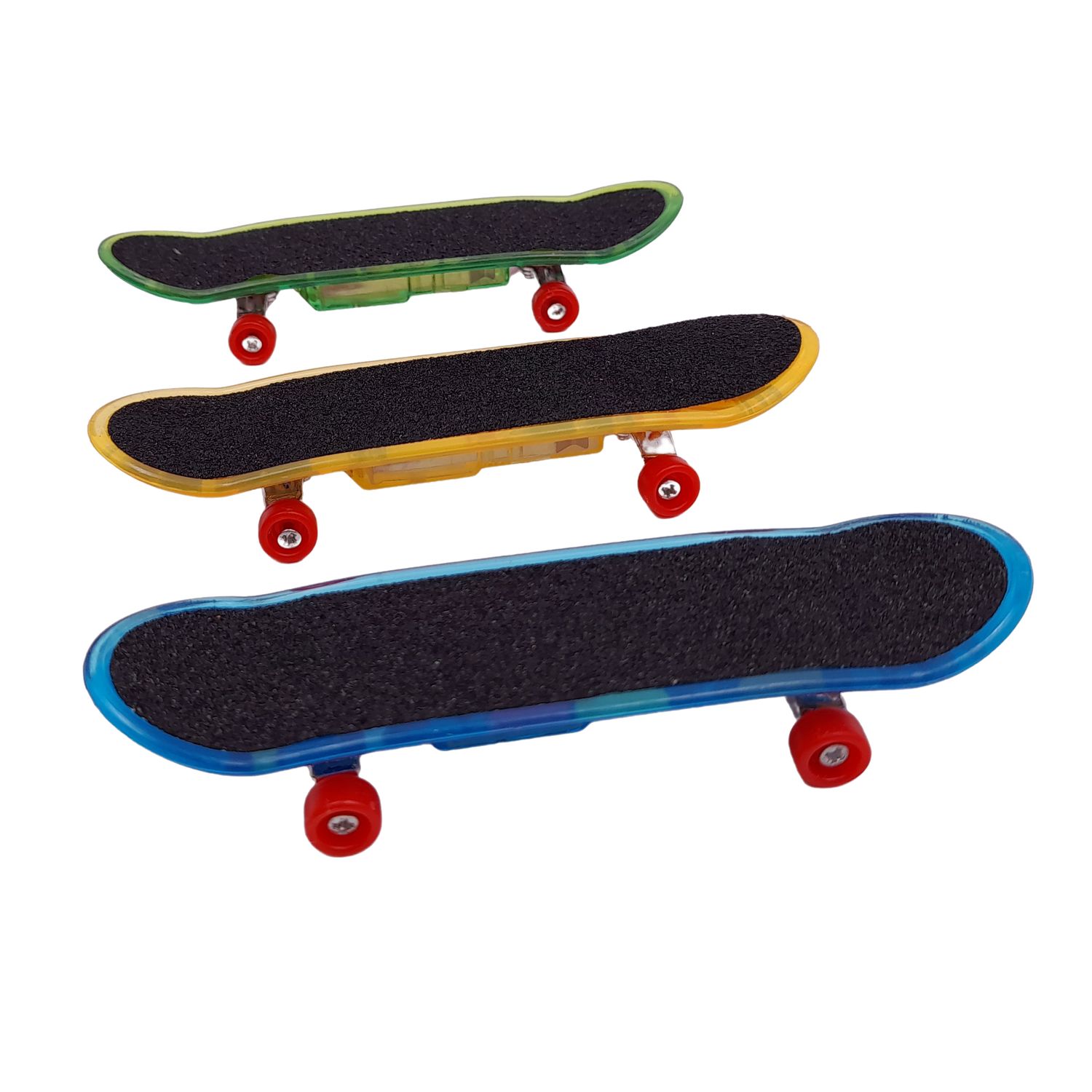 Set mini Skateboard IdeallStore&reg;, Fingerboard Light, LED, 9.5 cm, multicolor fotografia produsului View 3 L
