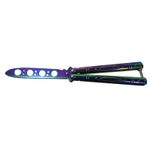 Cutit, Briceag fluture, Butterfly, Rainbow Skin, pentru antrenament, 21.5 cm fotografia produsului