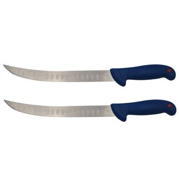 Set doua cutite bucatar IdeallStore®, Chef s Knife, otel inoxidabil, 38 cm, albastru