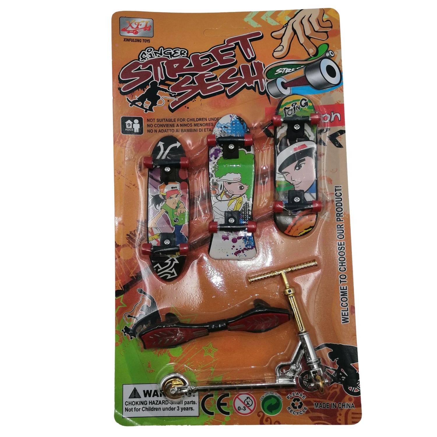 Set de mini jucarii IdeallStore&reg;, Fingerboard Street, plastic, multicolor fotografia produsului View 7 L