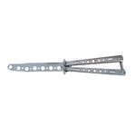 Briceag fluture de antrenament, otel inoxidabil, Silver Blade, 22.5 cm, argintiu fotografia produsului