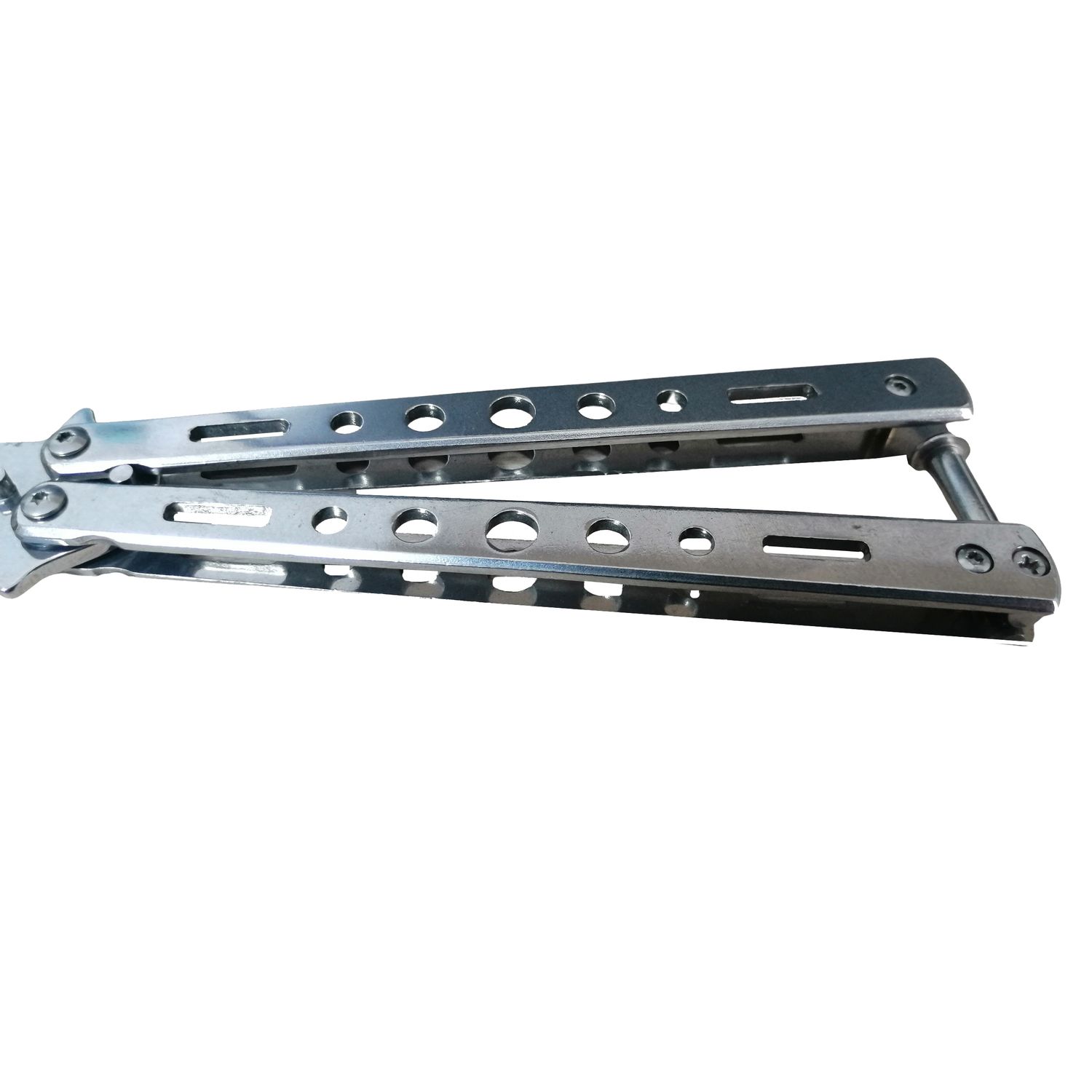 Briceag fluture de antrenament, otel inoxidabil, Silver Blade, 22.5 cm, argintiu fotografia produsului View 3 L