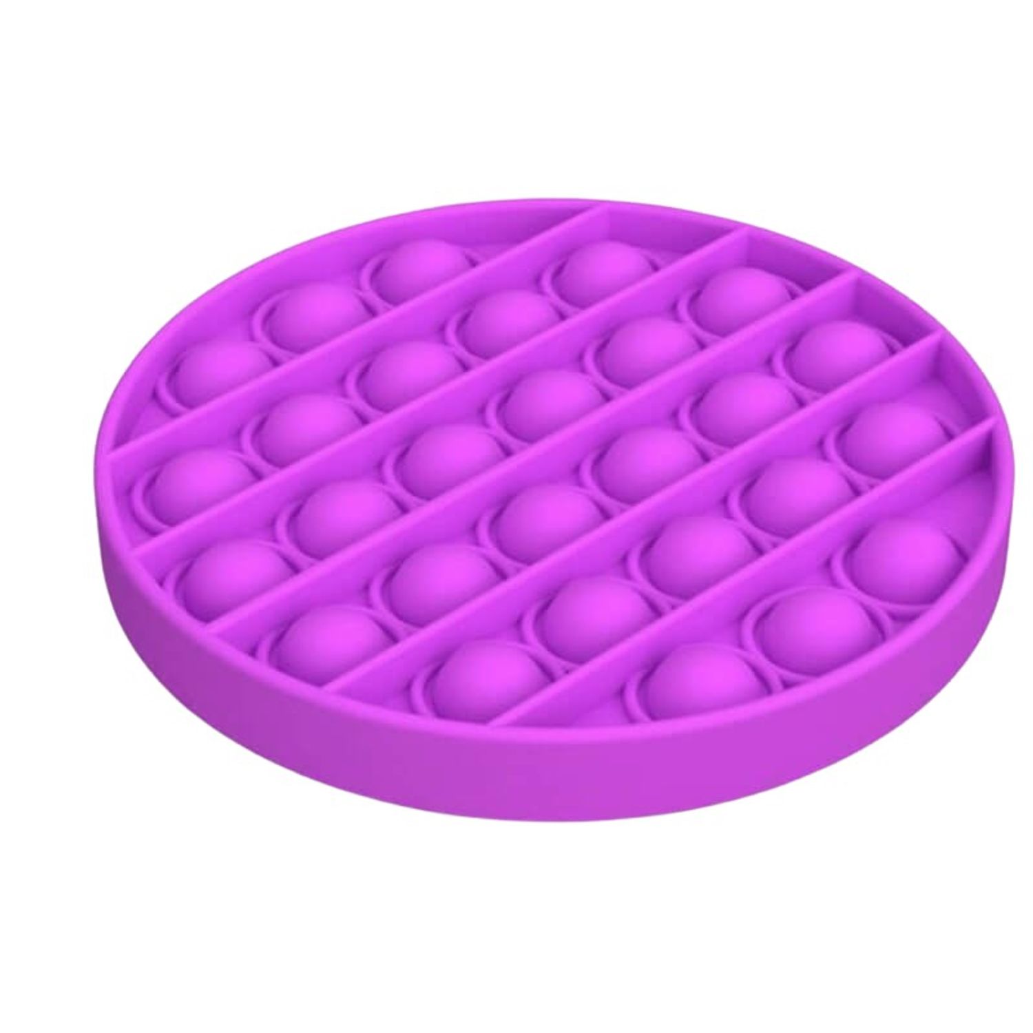 Jucarie antistres, Pop it, silicon, 13 cm, mov fotografia produsului