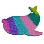 Jucaria antistres, Pop it Grand, model delfin, 41 cm, multicolor fotografia produsului View 4 S