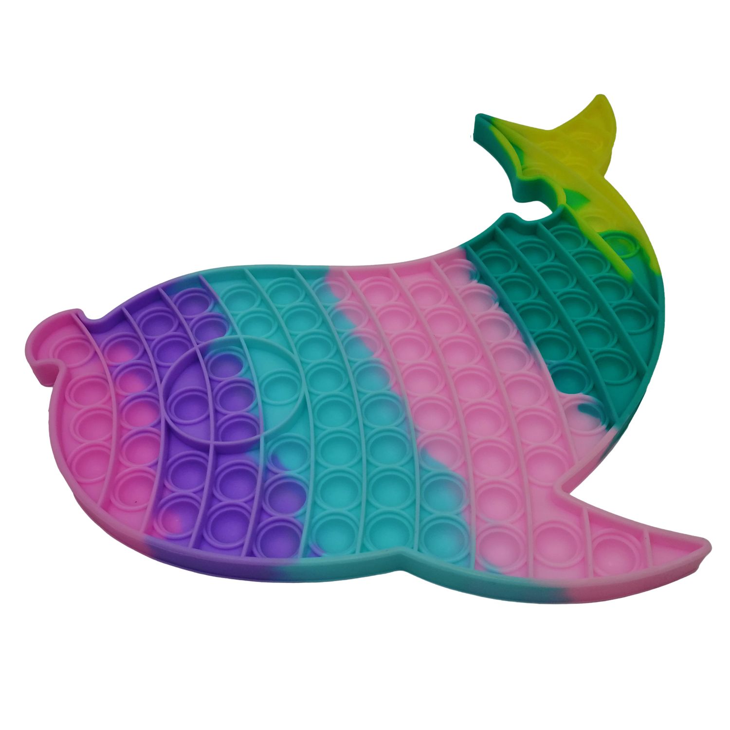 Jucaria antistres, Pop it Grand, model delfin, 41 cm, multicolor fotografia produsului View 4 L