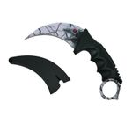 Cutit Karambit, alb, White Daemon, 18.5 cm fotografia produsului