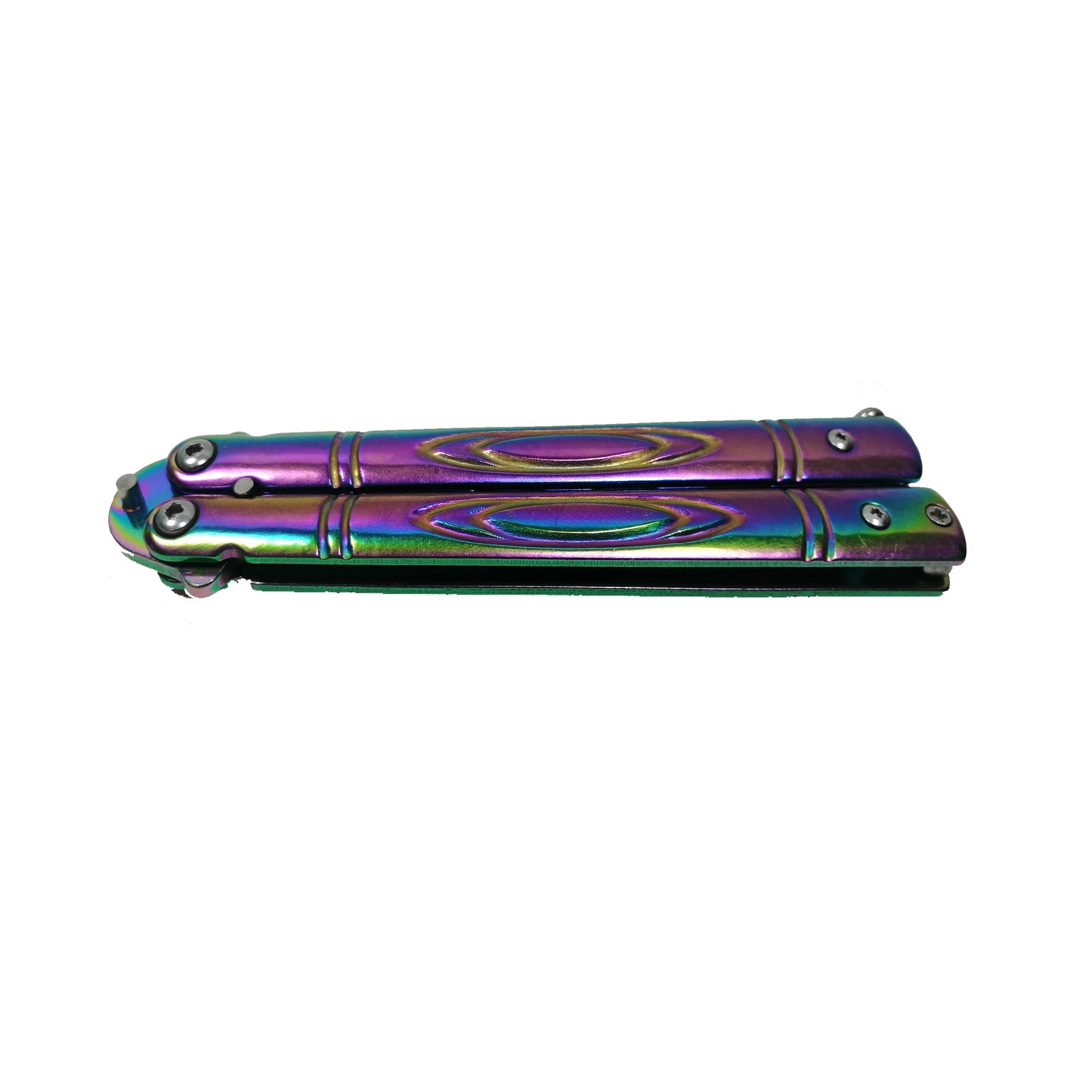 Cutit, Briceag fluture, Butterfly, Rainbow Strike, pentru antrenament, 21.5 cm fotografia produsului View 3 L