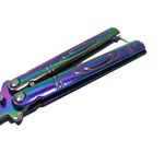 Cutit, Briceag fluture, Butterfly, Rainbow Strike, pentru antrenament, 21.5 cm fotografia produsului View 4 S