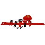 Set scule de jucarie IdeallStore&reg;, Working Belt, plastic, 75 cm, rosu fotografia produsului View 2 S