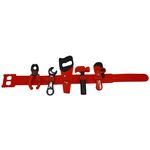 Set scule de jucarie IdeallStore&reg;, Working Belt, plastic, 75 cm, rosu fotografia produsului View 3 S
