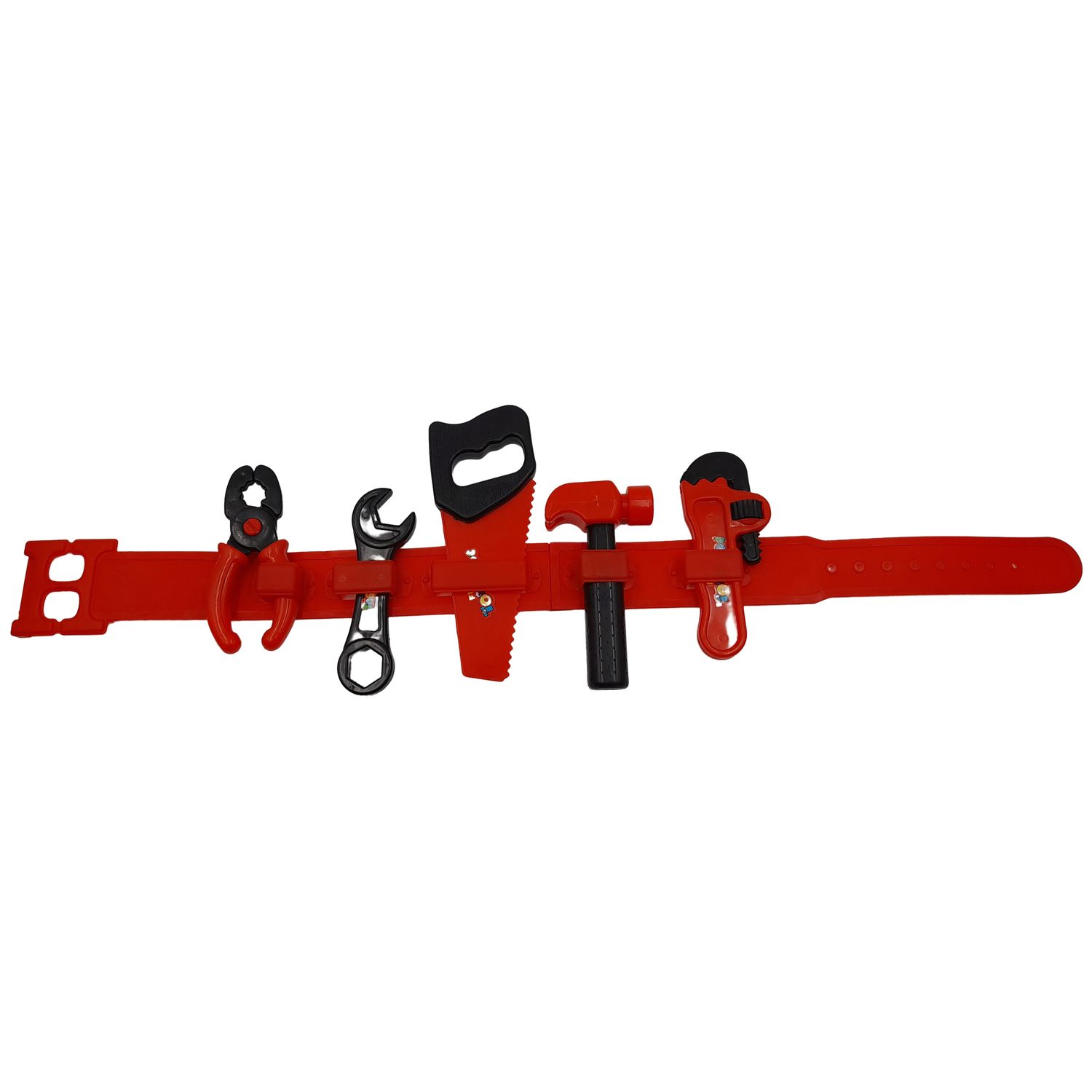 Set scule de jucarie IdeallStore&reg;, Working Belt, plastic, 75 cm, rosu fotografia produsului View 3 L