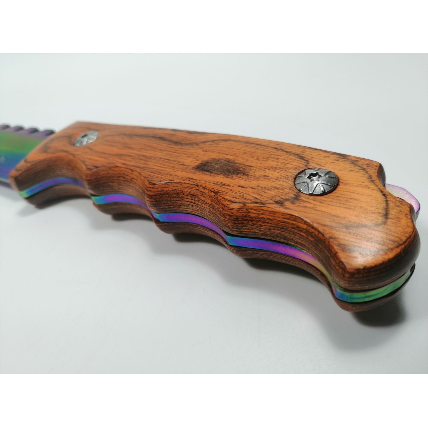 Cutit de vanatoare, Wood Rainbow, 33 cm, multicolor fotografia produsului View 5 L