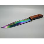 Cutit de vanatoare, Wood Rainbow, 33 cm, multicolor fotografia produsului View 3 S