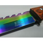 Cutit de vanatoare, Wood Rainbow, 33 cm, multicolor fotografia produsului View 4 S