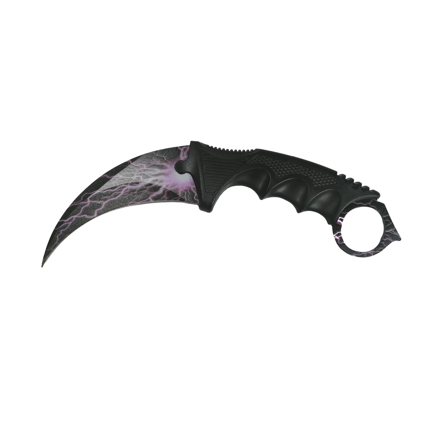 Cutit Karambit de antrenament, Purple Lightning 18.5 cm fotografia produsului