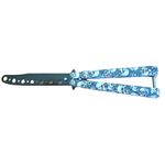 Cutit, Briceag fluture, Butterfly, Happy Skulls, pentru antrenament, 22 cm fotografia produsului View 2 S