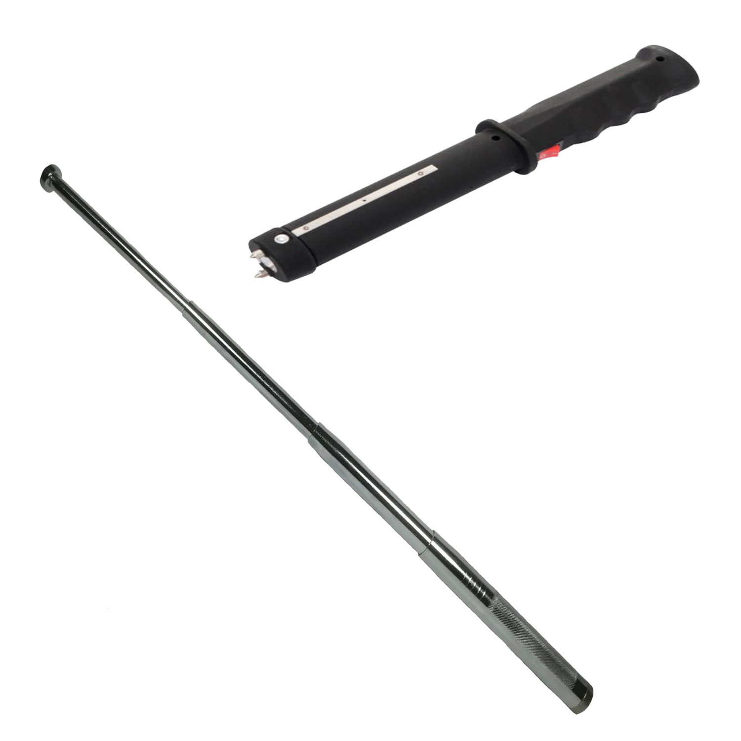 Baston cu electrosoc si lanterna, TW-809, baston telescopic, 77 cm, cadou fotografia produsului