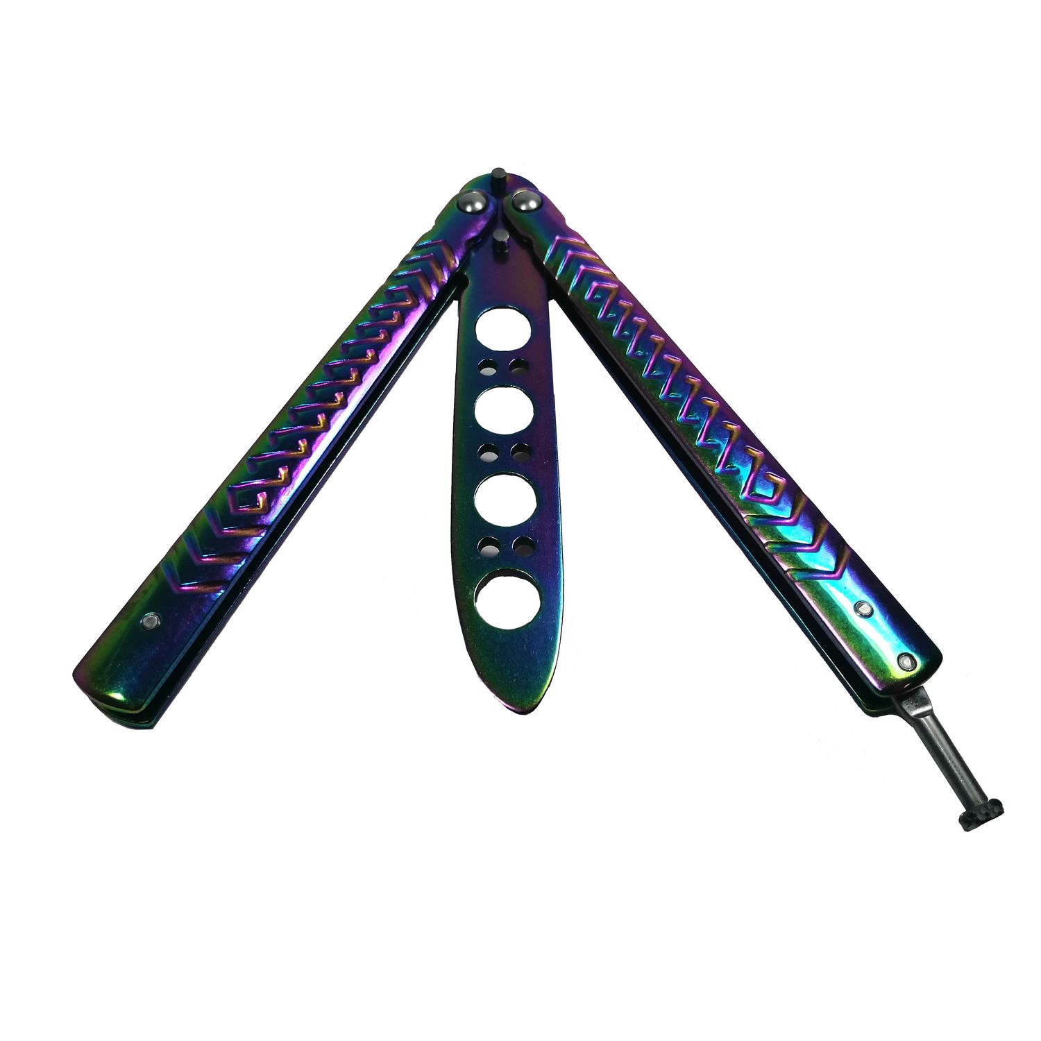 Briceag de antrenament, otel inoxidabil, Rainbow Scales, multicolor, 21.5 cm fotografia produsului View 3 L