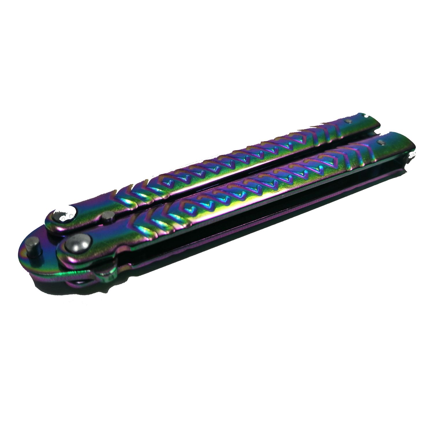 Briceag de antrenament, otel inoxidabil, Rainbow Scales, multicolor, 21.5 cm fotografia produsului View 4 L