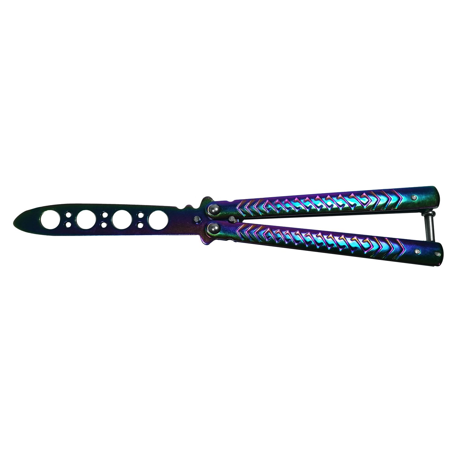 Briceag de antrenament, otel inoxidabil, Rainbow Scales, multicolor, 21.5 cm fotografia produsului View 2 L
