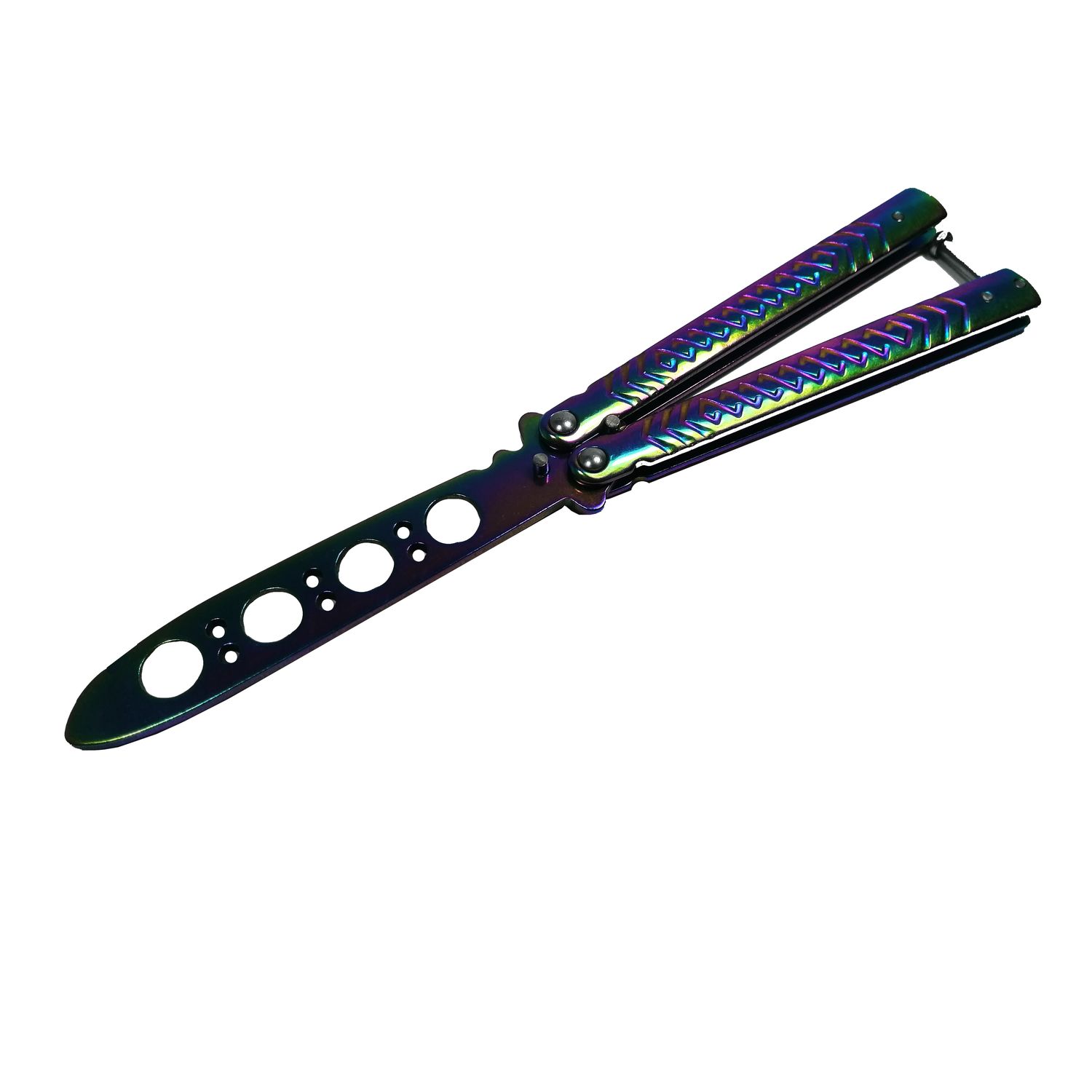 Briceag de antrenament, otel inoxidabil, Rainbow Scales, multicolor, 21.5 cm fotografia produsului