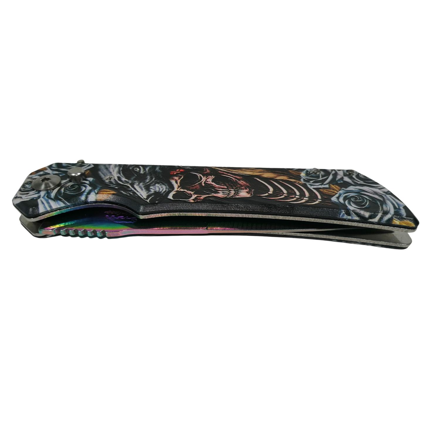 Cutit-briceag automat, Shaman Skeleton, 24 cm, multicolor fotografia produsului View 6 L