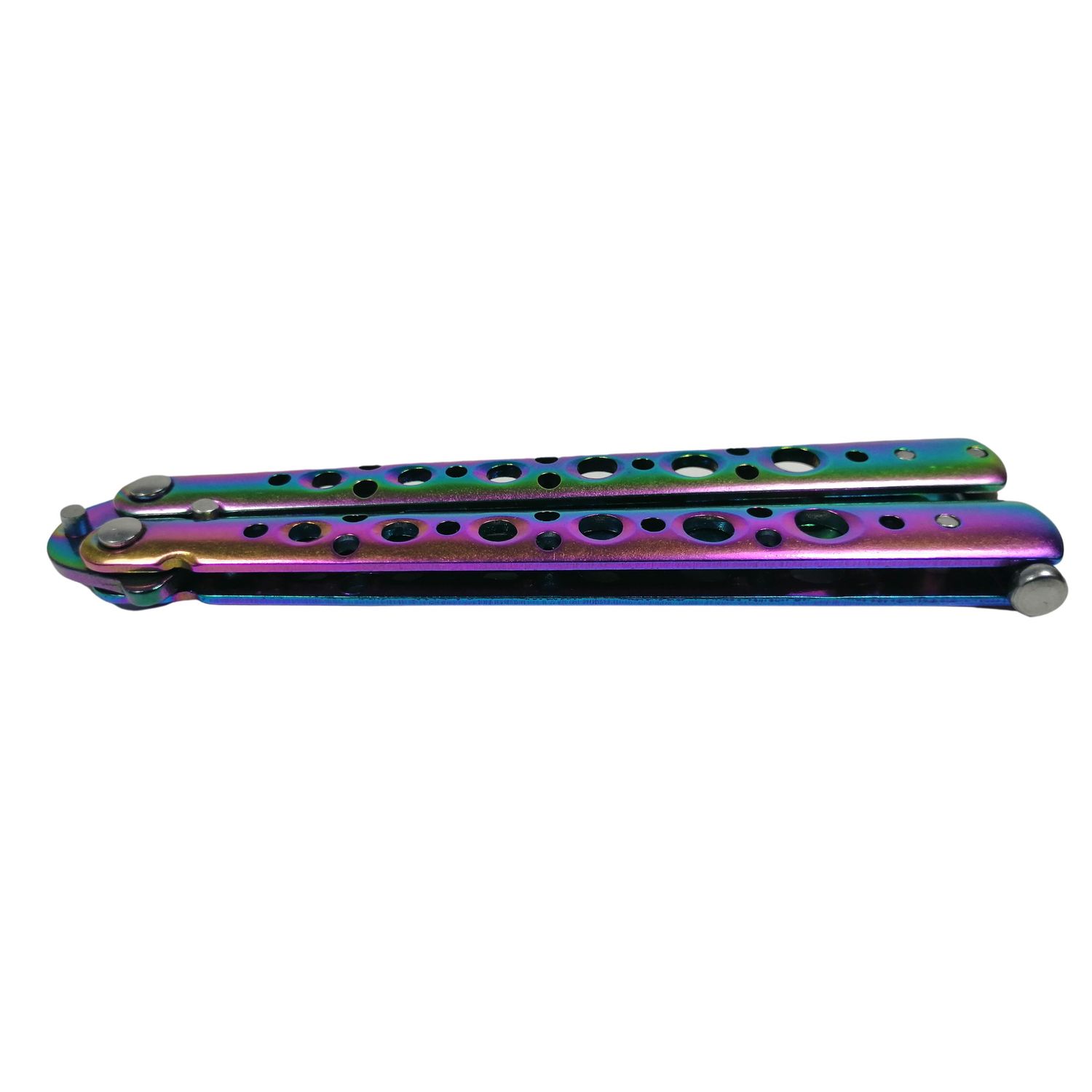 Cutit, Briceag fluture, Rainbow Style, pentru antrenament, 21.5 cm fotografia produsului View 5 L