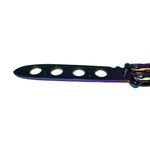 Cutit, Briceag fluture, Rainbow Style, pentru antrenament, 21.5 cm fotografia produsului View 4 S