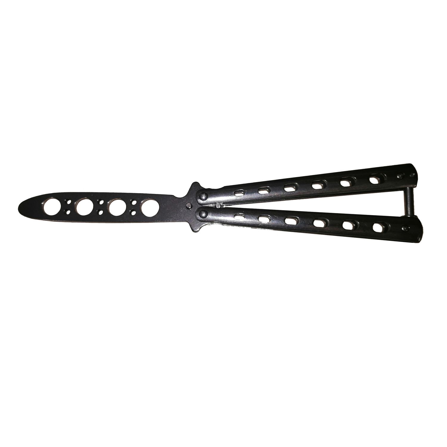 Briceag fluture de antrenament, otel inoxidabil, Basic Blade, 22 cm, argintiu fotografia produsului View 5 L