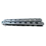 Briceag fluture de antrenament, otel inoxidabil, Basic Blade, 22 cm, argintiu fotografia produsului View 4 S