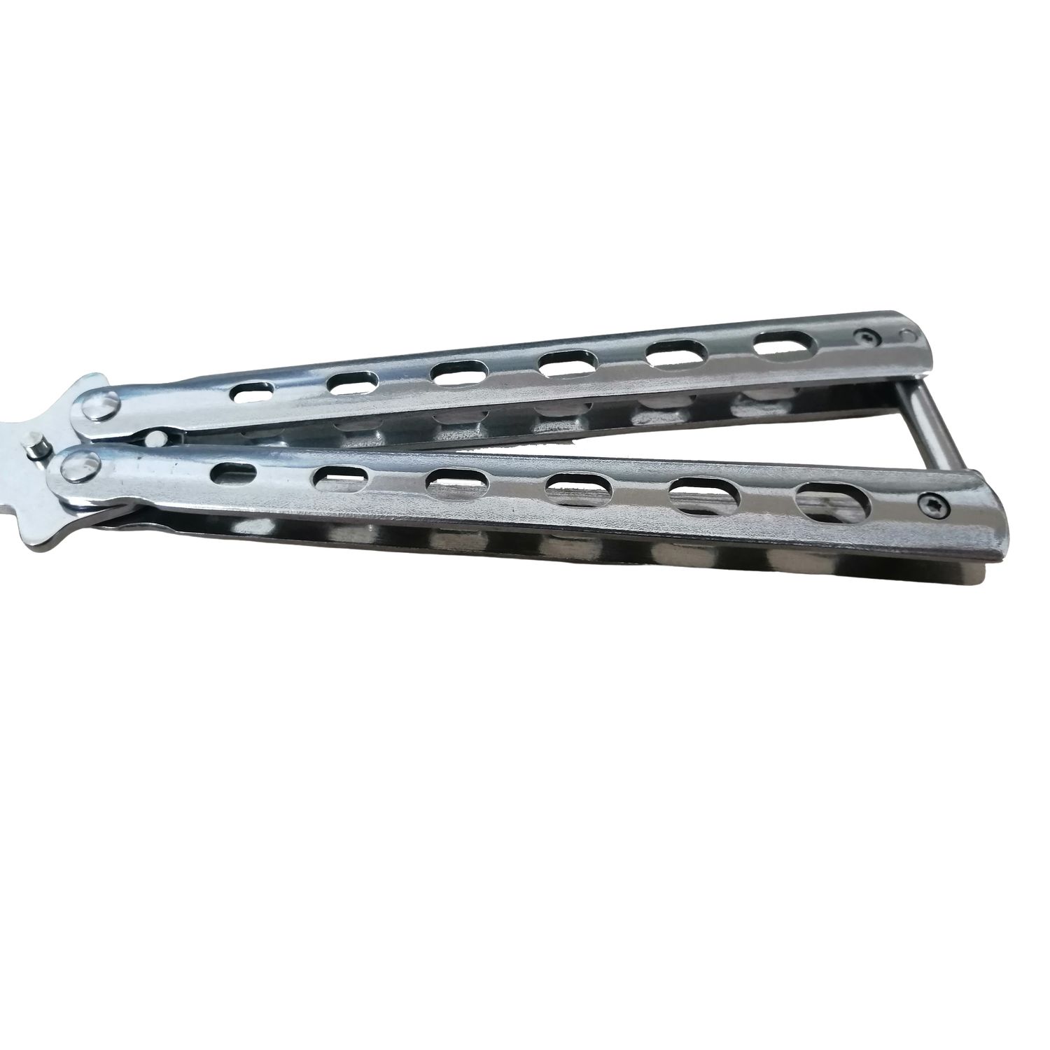 Briceag fluture de antrenament, otel inoxidabil, Basic Blade, 22 cm, argintiu fotografia produsului View 2 L